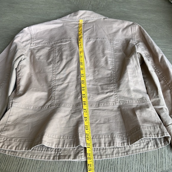 Ann Taylor LOFT - Tan Cotton-Blend Jacket - SZ 6 - Picture 6 of 9
